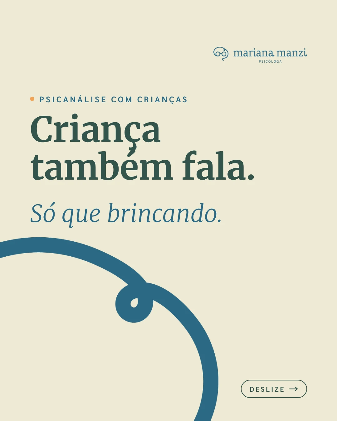 Carrossel de Instagram para psicóloga psicanalista (Mariana Manzi), slide 1