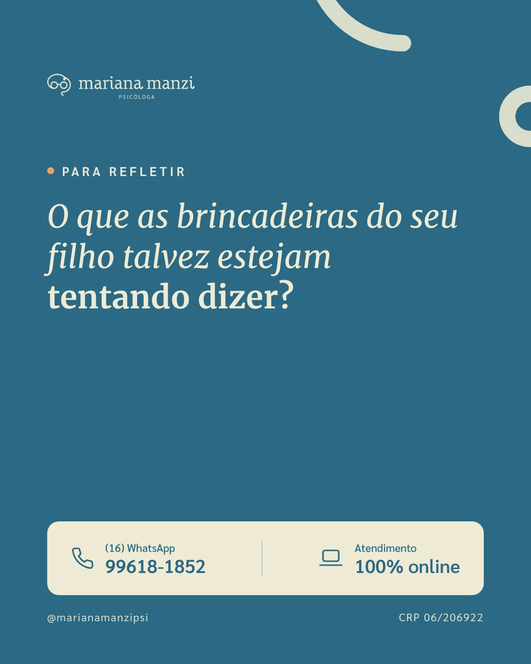 Carrossel de Instagram para psicóloga psicanalista (Mariana Manzi), slide 5