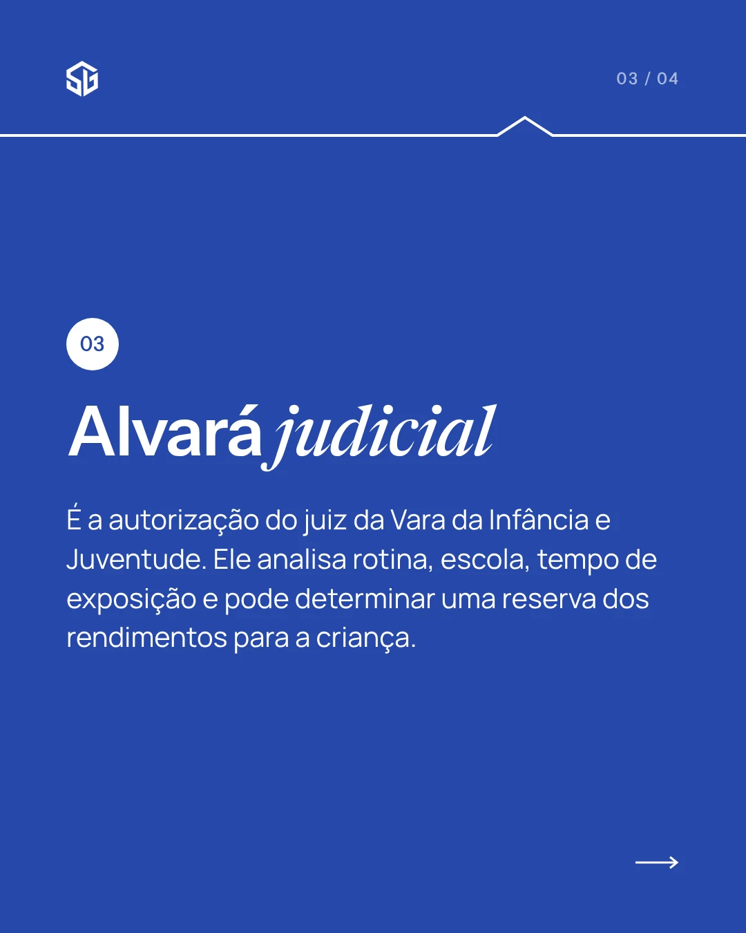 Carrossel de Instagram para escritório de advocacia (SGF Advogados), slide 3