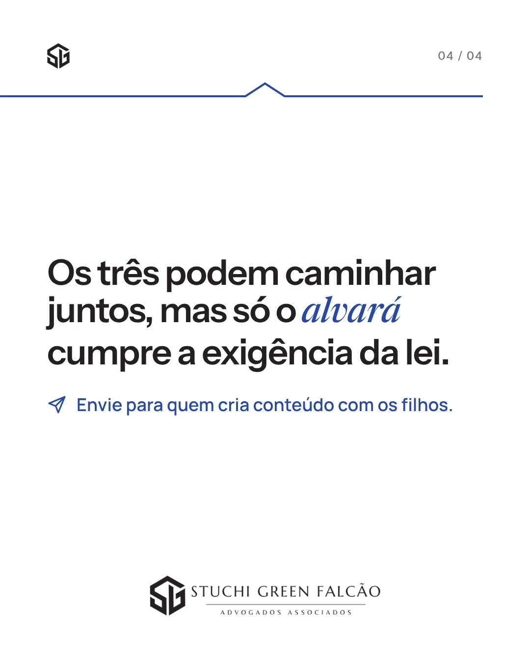 Carrossel de Instagram para escritório de advocacia (SGF Advogados), slide 4