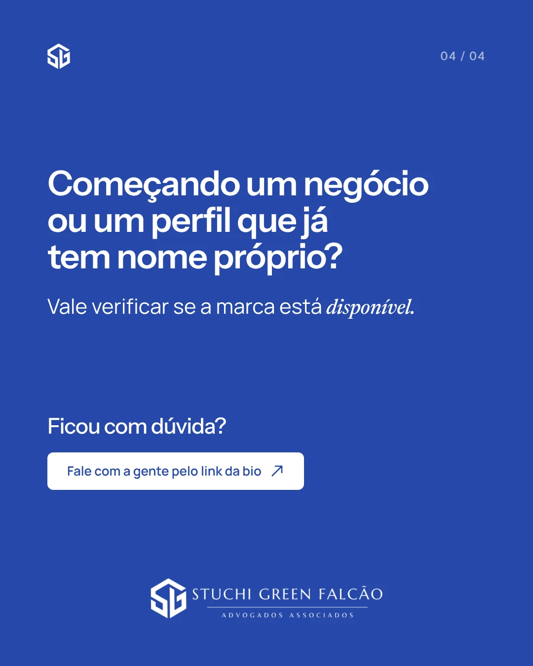 Carrossel de Instagram para escritório de advocacia (SGF Advogados), slide 4